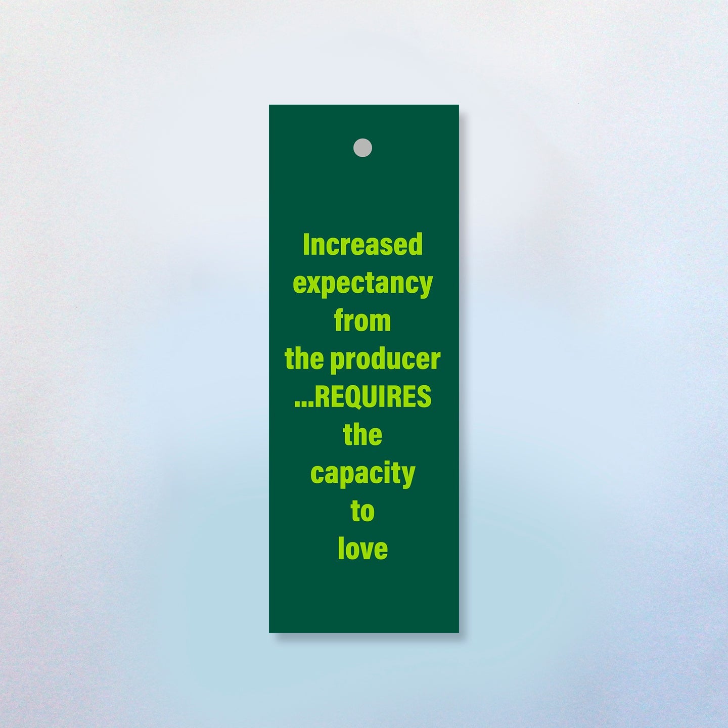 Increase Expectancy From The Producer Requires The Capacity To Love Bookmark