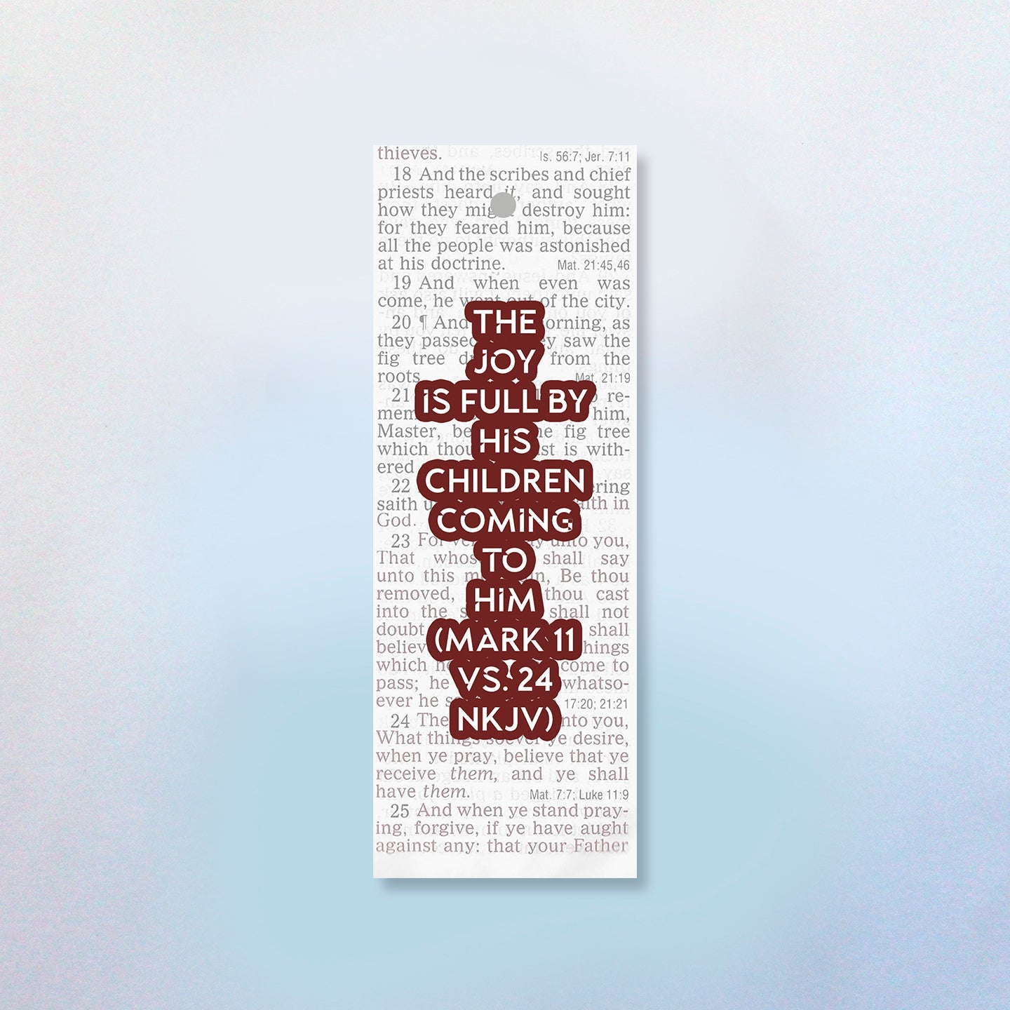 The Joy Is Full By His Children Coming To Him Bookmark