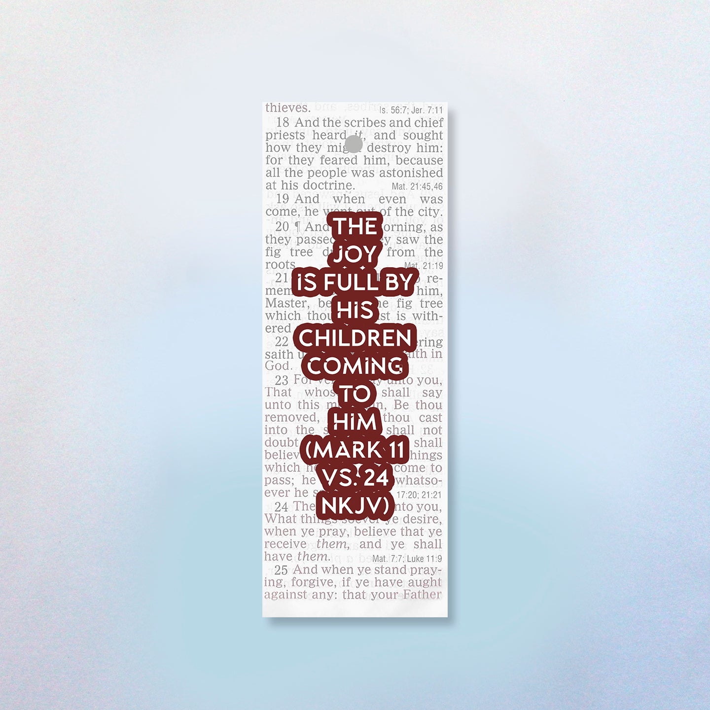 The Builder's Joy is Full by His Children Coming to Him (2 Styles) Bookmark